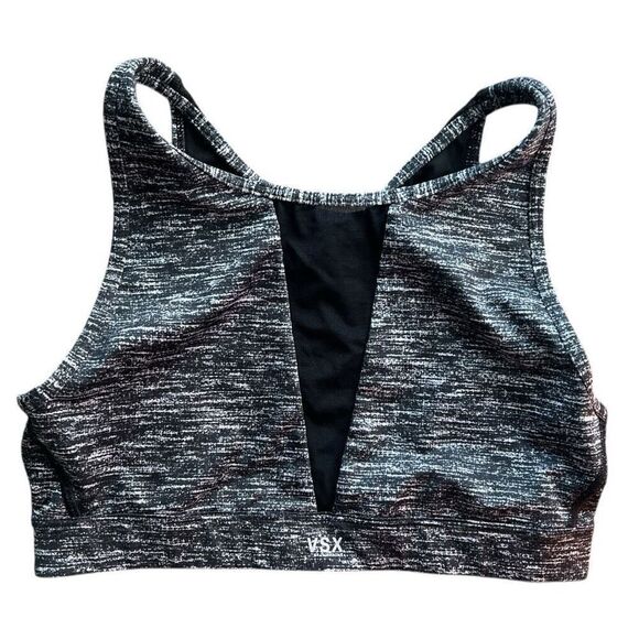Womens Victorias Secret VSX Sport High Neck Mesh Racerback Sports Bra - Sz S - Picture 1 of 3